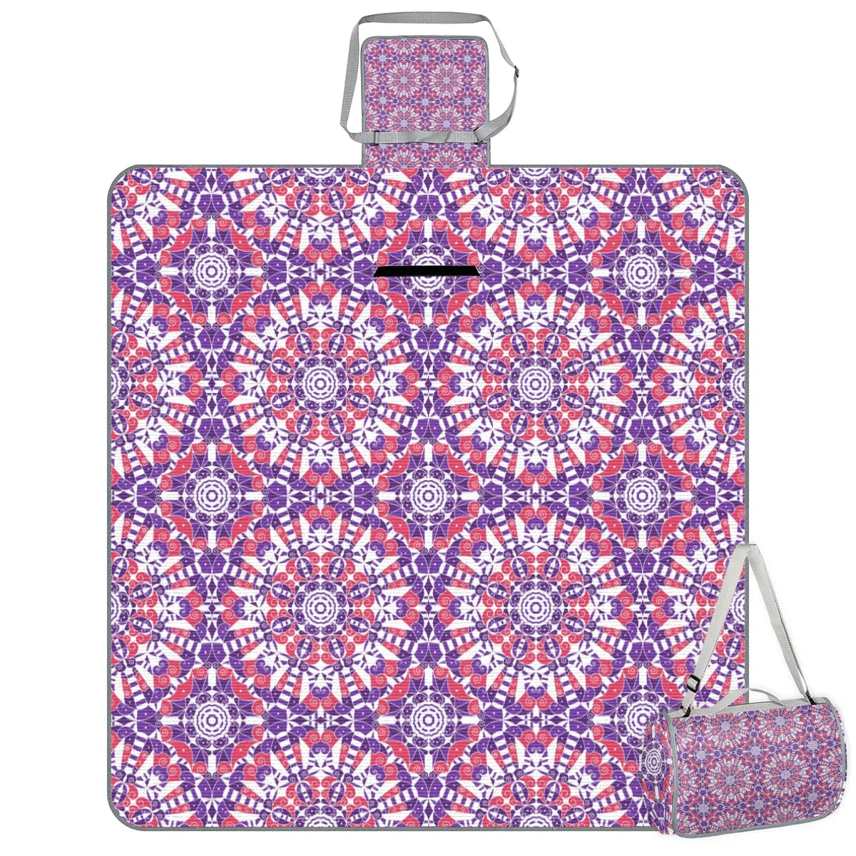 Mantas de picnic de 150 x 145 cm, manta de playa plegable para exteriores, impermeable, para playa, camping, senderismo, picnic