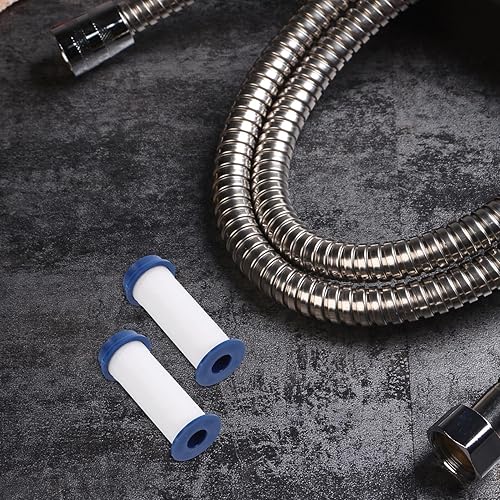 Miniatura 6 de 6 piezas de filtros de repuesto de cabezal de ducha de fibra de polipropileno Cartucho de filtro de rociador de alta presión para filtración de agua