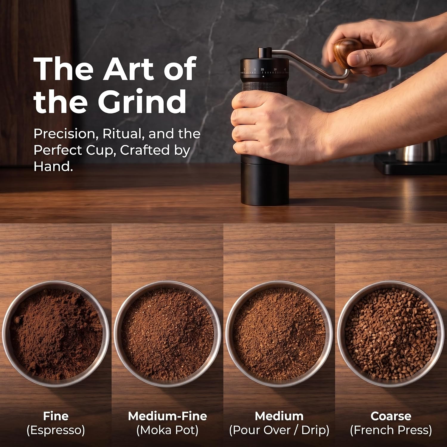 Manual Coffee Grinder for Travelers & Coffee Lovers Manual grinder