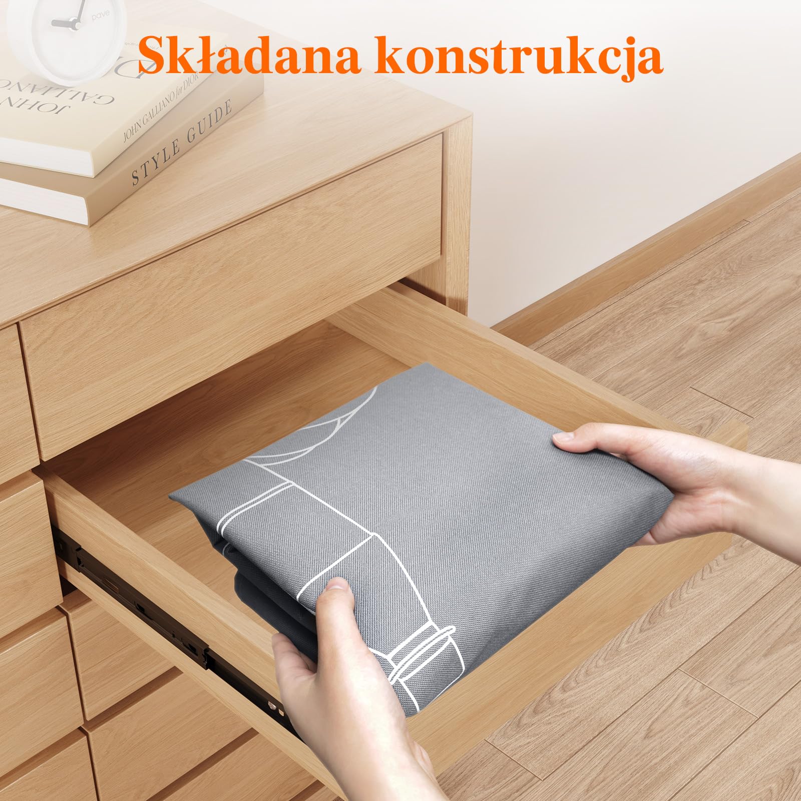 Pojemnik na butelki kaucjonowane Lifewit 115L, duży pojemnik z miękkimi uchwytami wykonanymi z aluminium, Szary