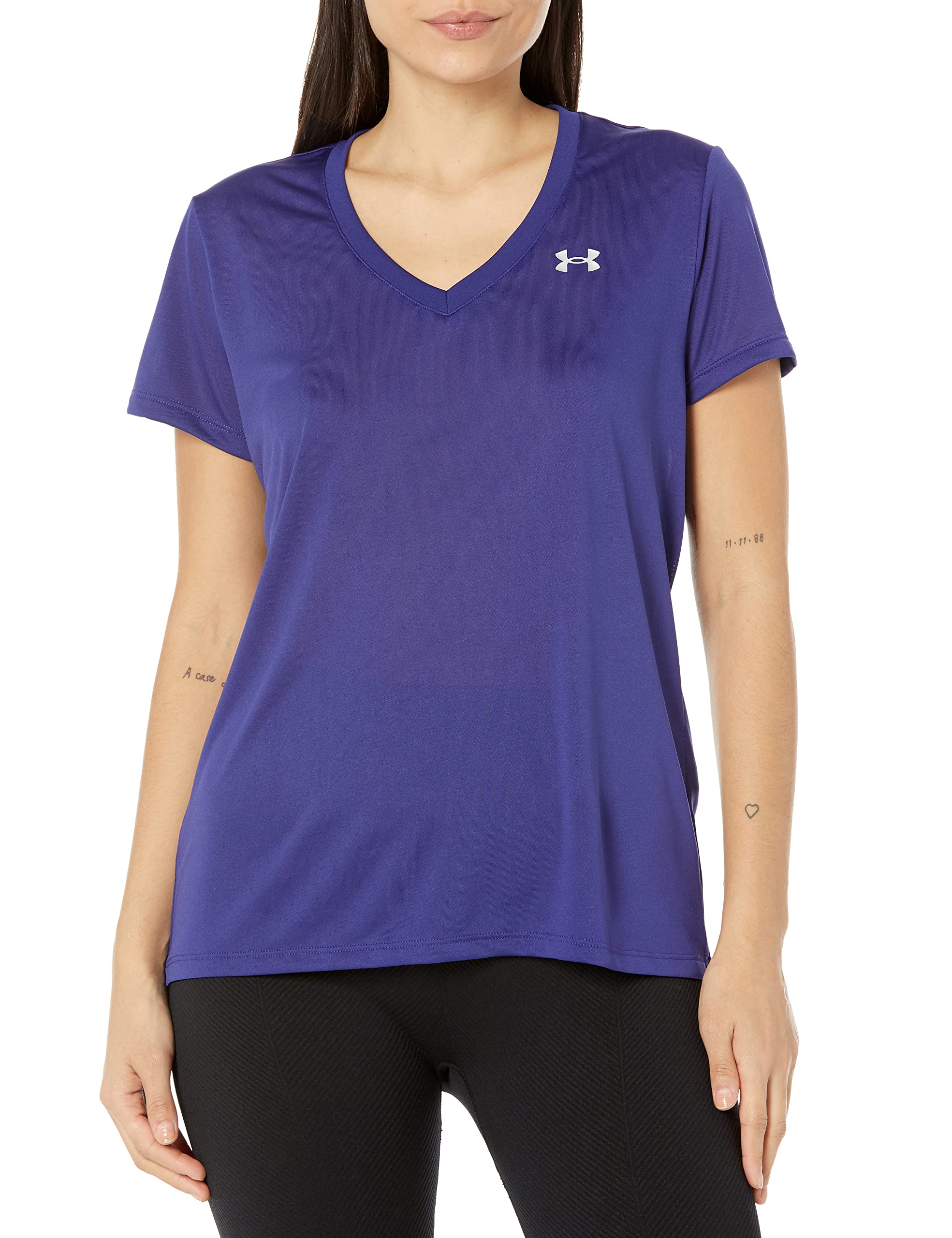 Under Armour Women's UA Tech™ Twist V-Neck Short Sleeve Tech SSV- Twist Mujer (Pack de 1) — view 97