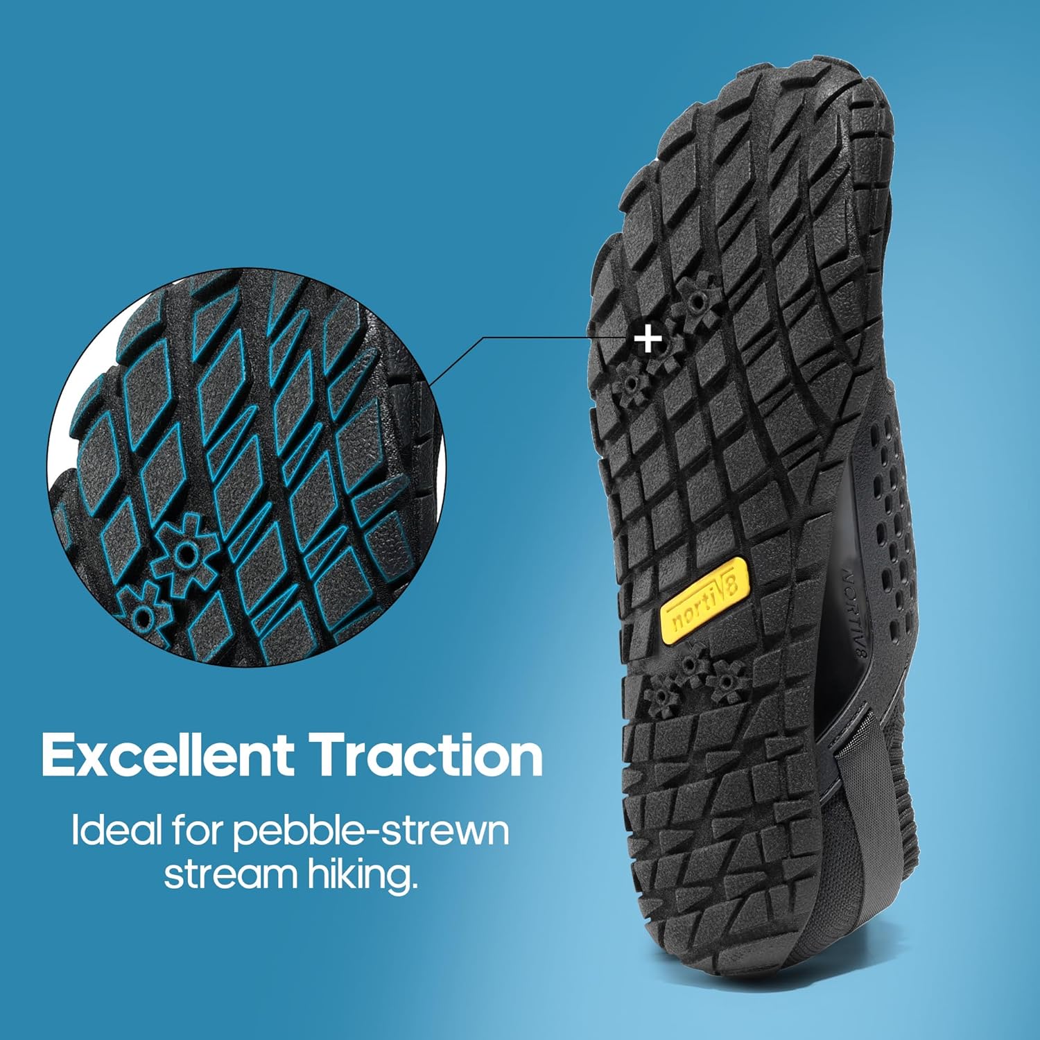 NORTIV 8 Men's Water Shoes Barefoot Athletic Lightweight Sports Aqua Shoes Outdoor Swim Fishing Hiking Diving Surf Walking Water Shoe TREKMAN - Image 7