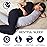 Niimo XXL Pregnancy Pillow & Baby Feeding Pillow - 2022 Double Platinum Winning Maternity Pillow, 100% Cotton Pregnancy Pillow Cover, Machine-Washable, Pregnancy Must Haves