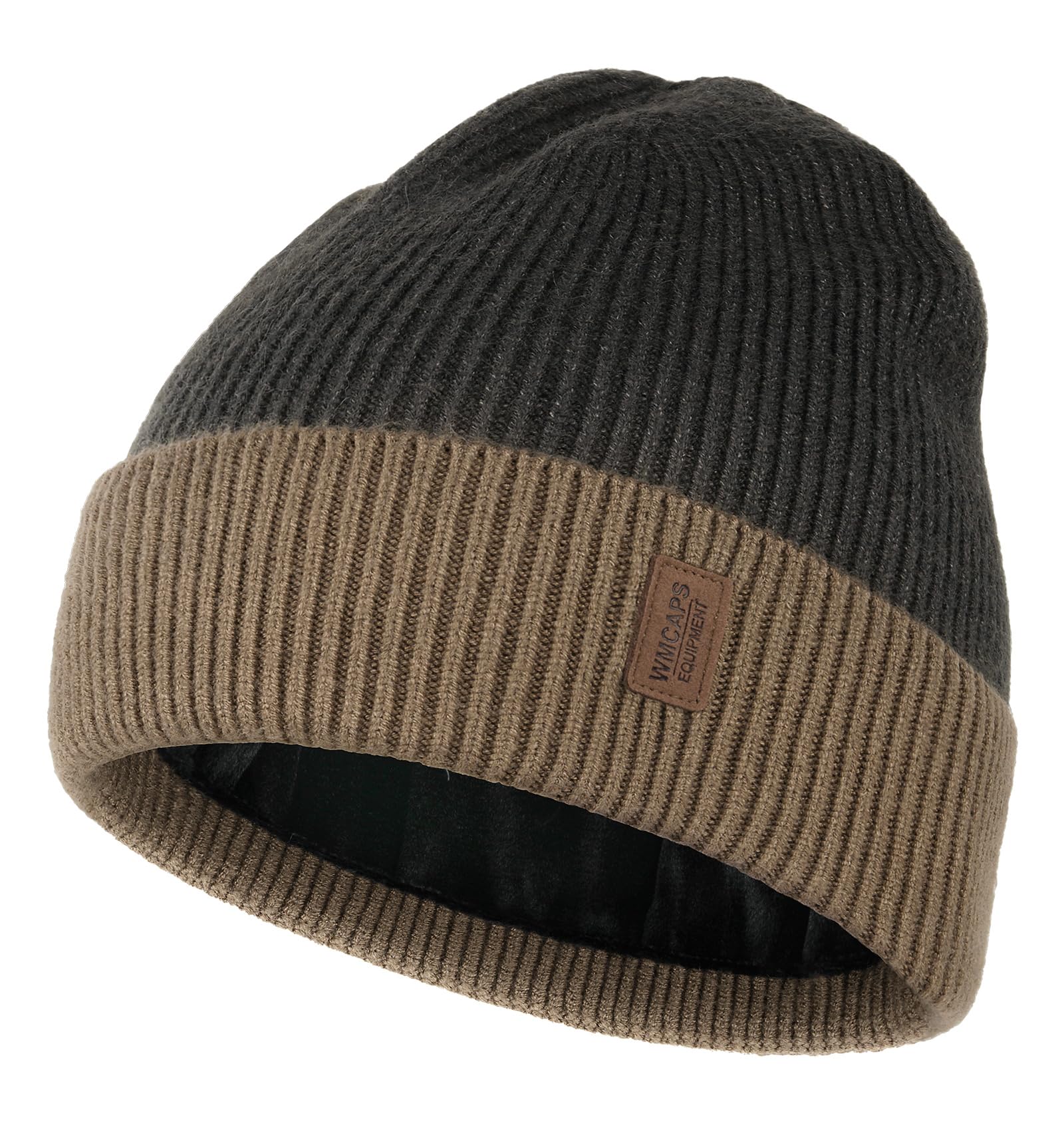 Wmcaps Winter Beanie for Men Women Fleece Lined Beanie Soft Warm Knit Hat Ski Stocking Cuffed Cap