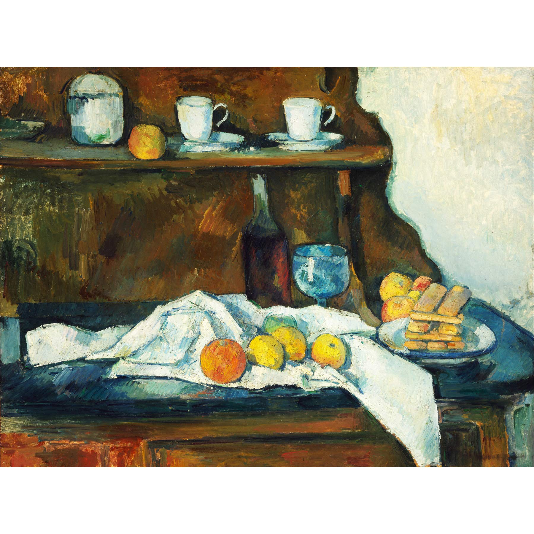 Paul Cezanne The Buffet Large Wall Art Print Canvas Premium Poster Mural