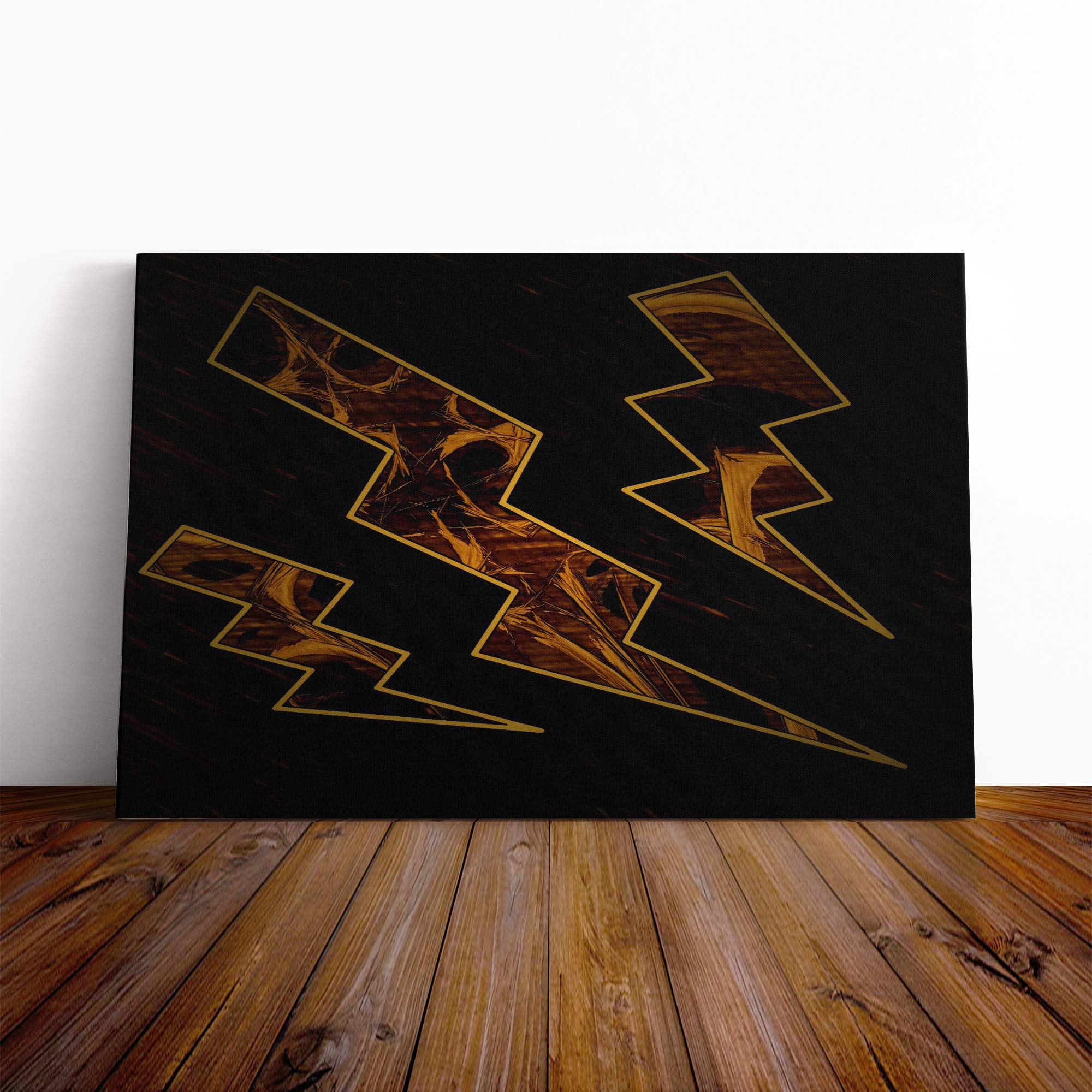 Wall Orange Abstract Art (5) Canvas Print | Gallery Wrapped 30mm Frame Wall Art | 20x14 inches | Ready to Hang | Abstract Still Life Picture | Living Room Bedroom Lounge Office