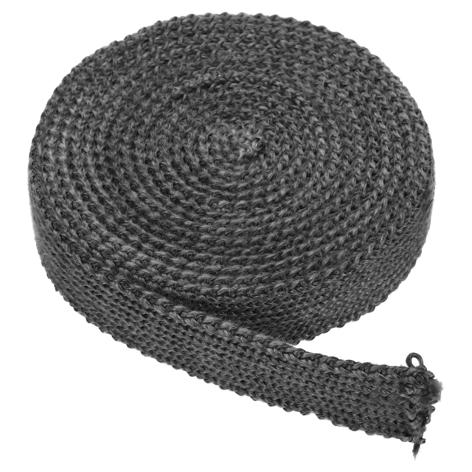 PATIKIL 1"x 1/8"x118" Wood Stove Gasket, Graphite Fiberglass Flat High-Temperature Resistance Seal Rope for Stoves Fireplace Door Black
