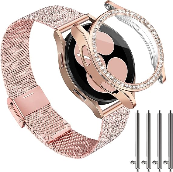 Cinturino Compatibile con Samsung Galaxy Watch 4 40mm, Braccialetto + Cover Protettiva Set