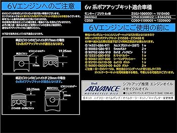 Amazon | シフトアップ(SHIFT UP) バイク用品 ボアアップキット