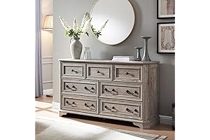 T4TREAM Rustic Oak Dresser - Vintage Flair for Your Home