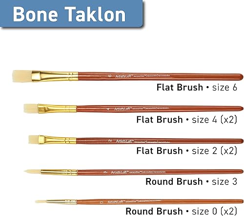 Miniatura 7 de Michaels Super Value - Juego de brochas de 50 piezas de Artist's Loft Necessities