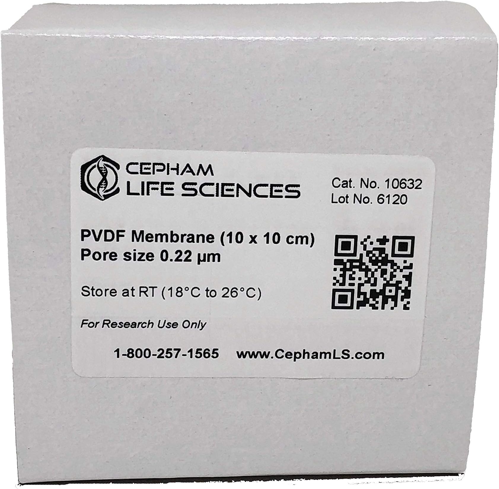 PVDF Membrane (10 x 10cm), Pore Size 0.2µm - 10 -from Cepham Life Sciences