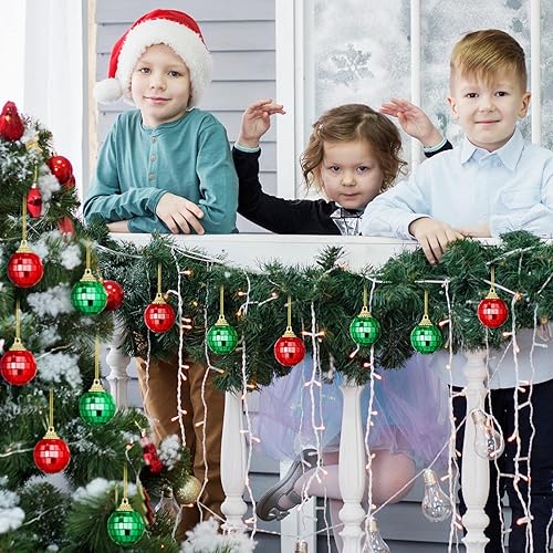 Miniatura 6 de 24 adornos de mini bola de disco para decoración de fiesta de los años 70, decoración de pastel, adorno reflectante de bola de discoteca para