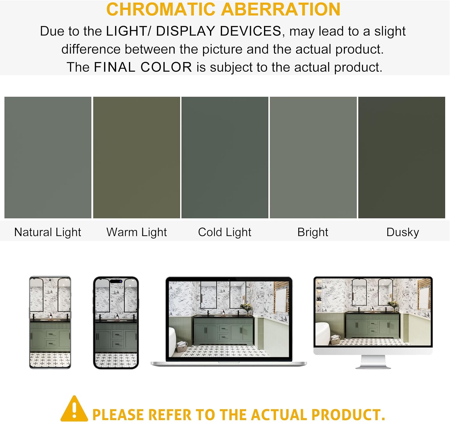 eclife 72" Bathroom Vanities Sink Combo, Modern Freestanding Bathroom Storage Cabinet W/Decorative Wave Lines, Painted Surface, Undermount Double Black Sink, Faucet, Drain, Gray Green