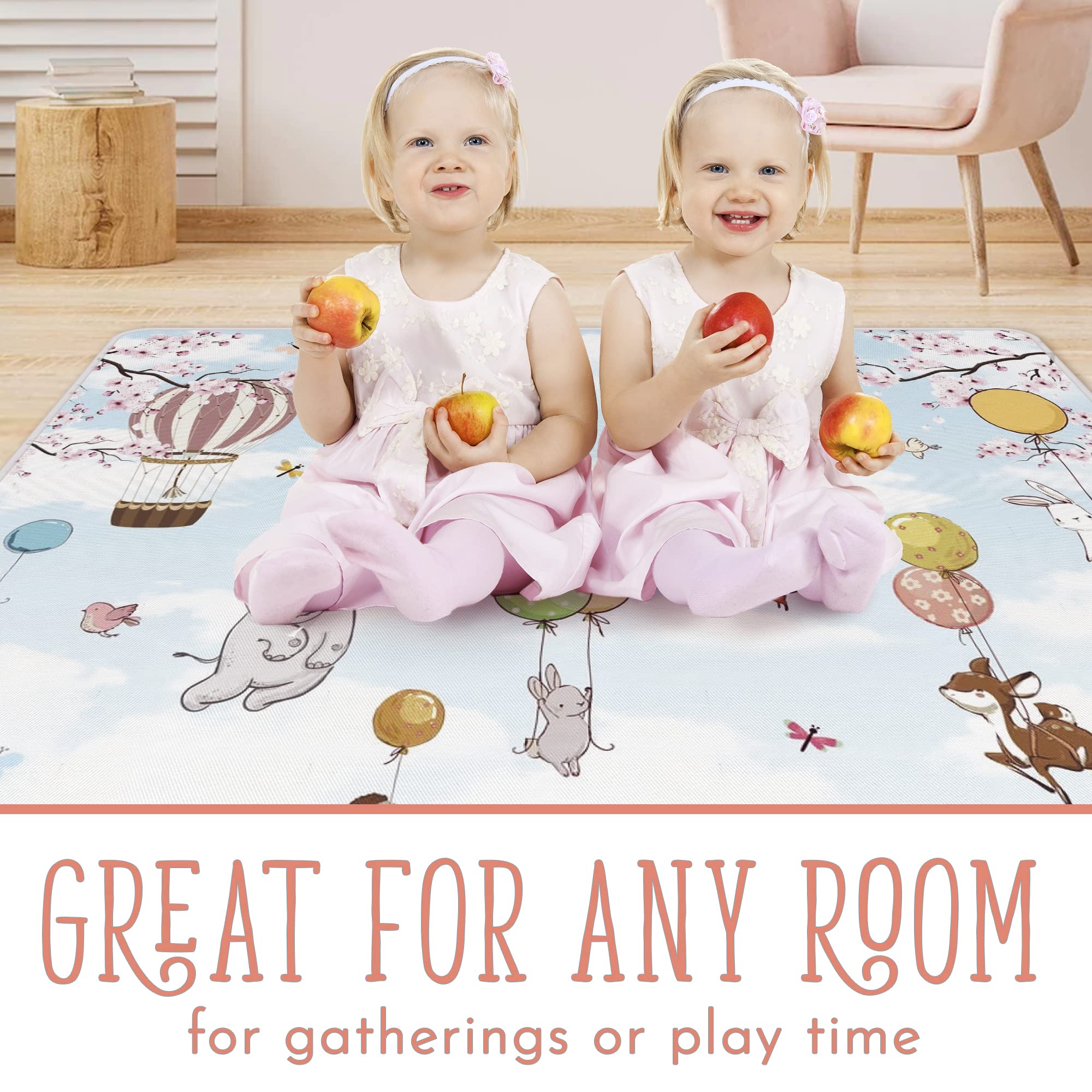 Splat Mat 51" Waterproof For Baby Under High Chair Floor Splash Mat I 697013