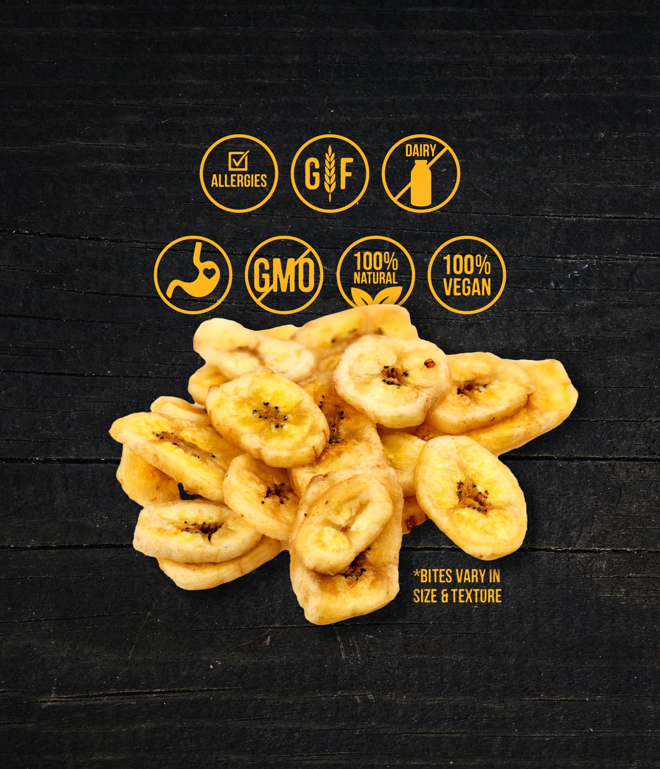 Wholesome Pride Banana Bites - Zuccheriera per cani, 2 ingredienti, banane e olio di cocco, senza cereali, 473,6 g
