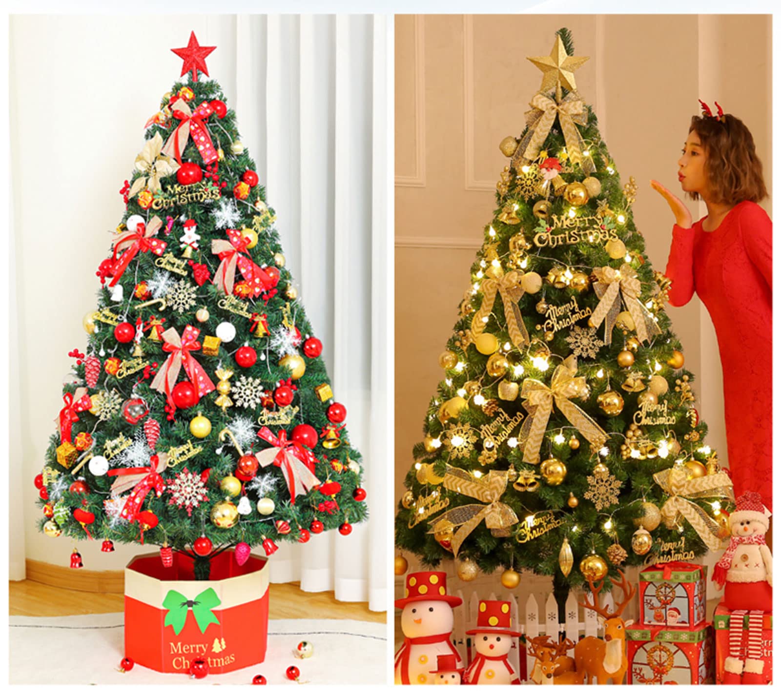 Amazon.co.jp: 240cm クリスマスツリー オーナメント付きled