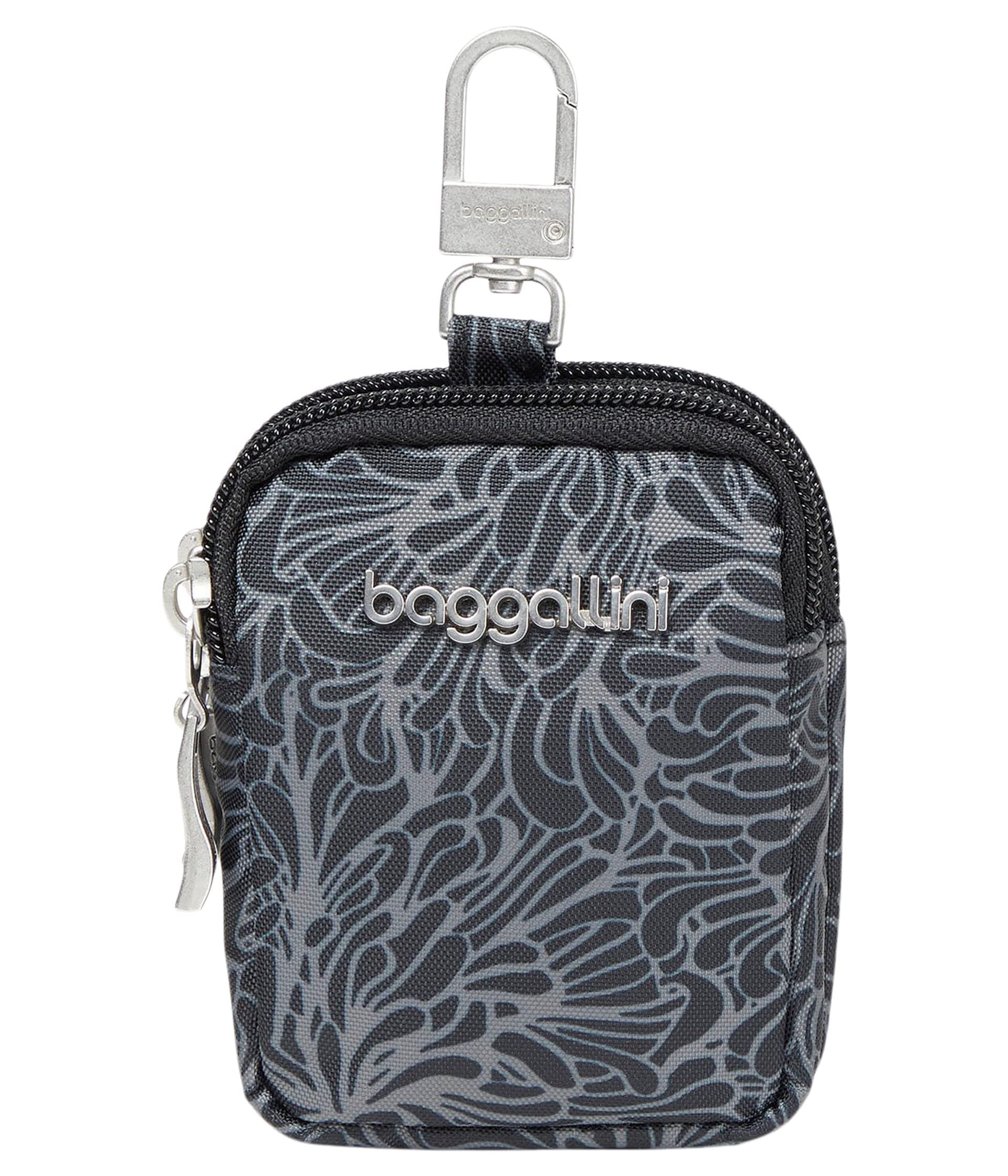 Baggallini On The Go Mini Pouch, Midnight Blossom Print, One Size