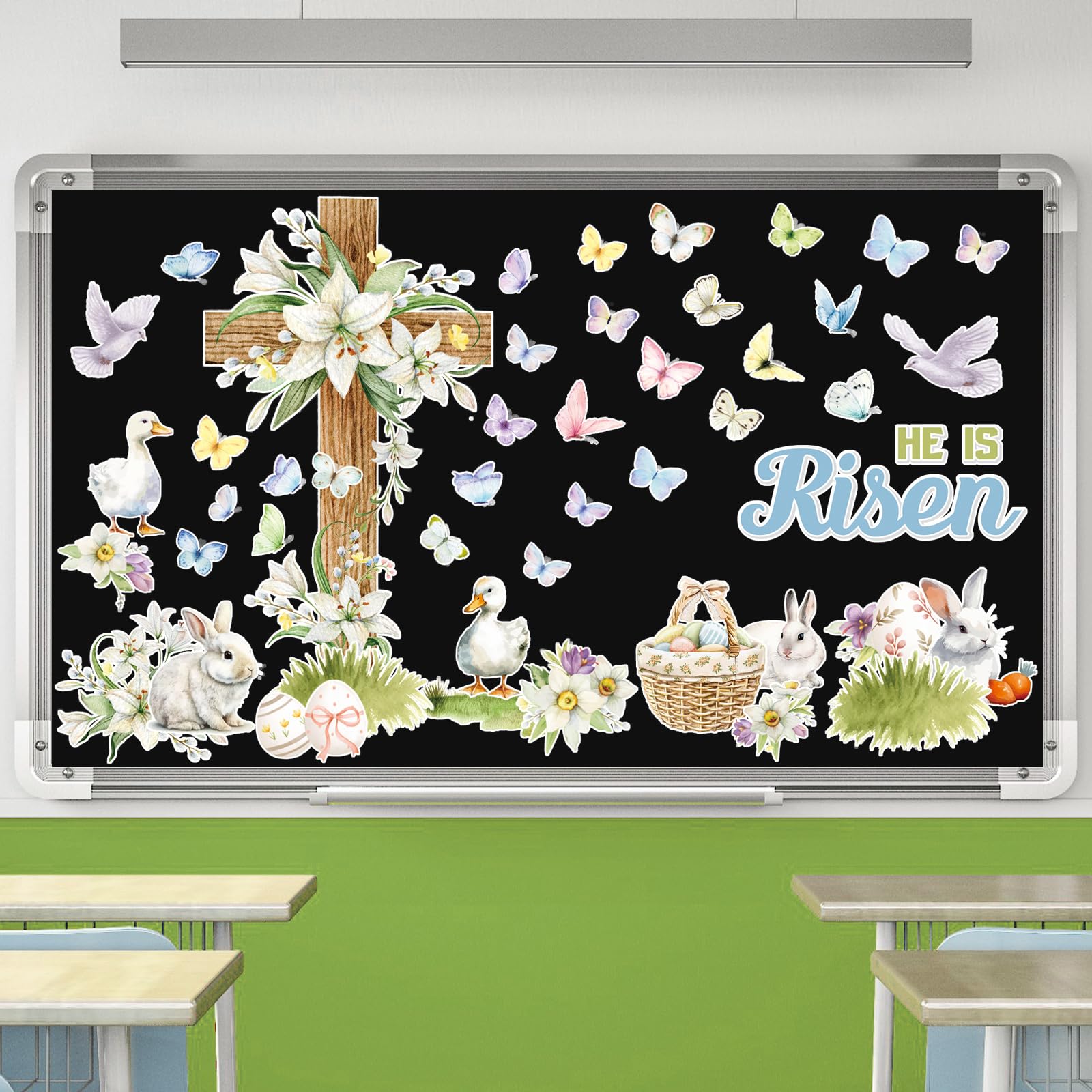 Easter Decorations For School Spring Bulletin Board Easter 7B1