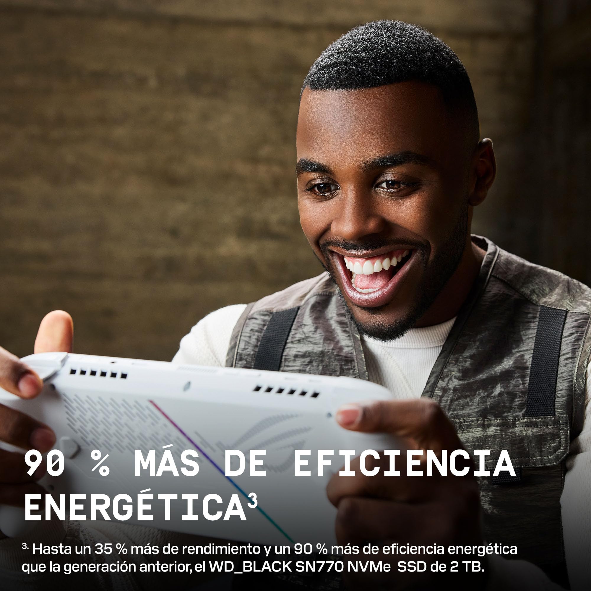 WD_Black SN7100X NVMe SSD de 4 TB (hasta 7.000 MB/s de velocidades de Lectura, con Licencia Oficial para ROG Xbox Ally (X) y PC, PCIe Gen4, Sandisk TLC 3D CBA NAND, Xbox Game Pass Ultimate de 1 Mes