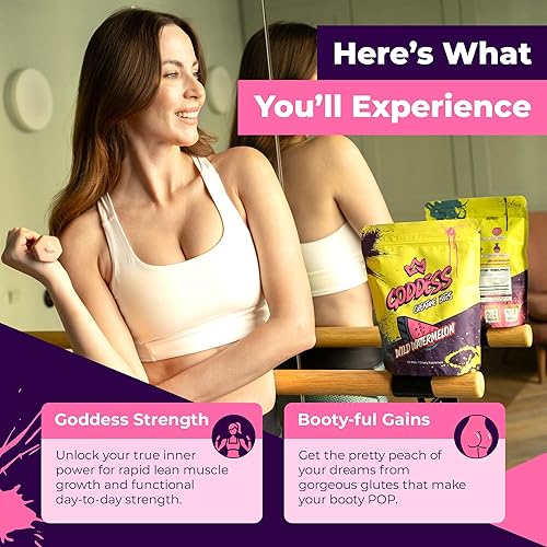 Miniatura 5 de Primal Queen Goddess - Gomitas de creatina, creatina masticable baja en azúcar para mujeres, constructor de glúteos y músculos, recuperación más