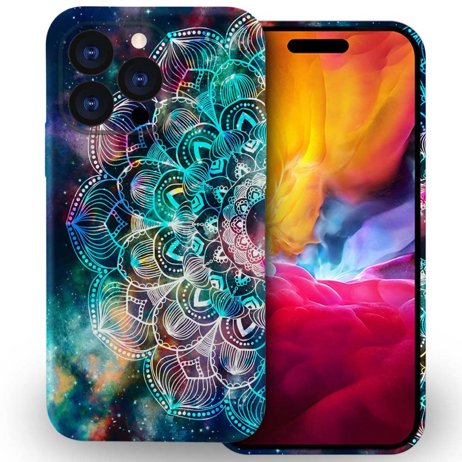 ZHEGAILIAN Case Compatible with iPhone 13 Pro,Starry Mandala Case for iPhone 13 Pro,TPU Soft Phone Case Using 3D Printing Process Full Case Printing