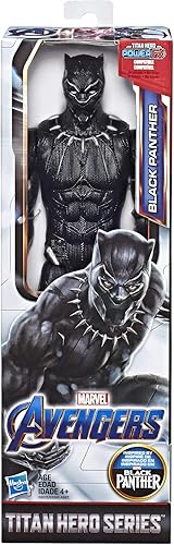 Miniatura 2 de Avengers Marvel Endgame Titan Hero Series Black Panther 12 pulgadas figura de acción, marrón/A