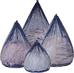 3Pcs Mesh Laundry Bags Washing Machine Mesh Wash Bags Jumbo for Delicates Clothes,Bed Linen,Toys with Drawstring Closure Sturdy(3 XXLarge 28 x 26 Inches)