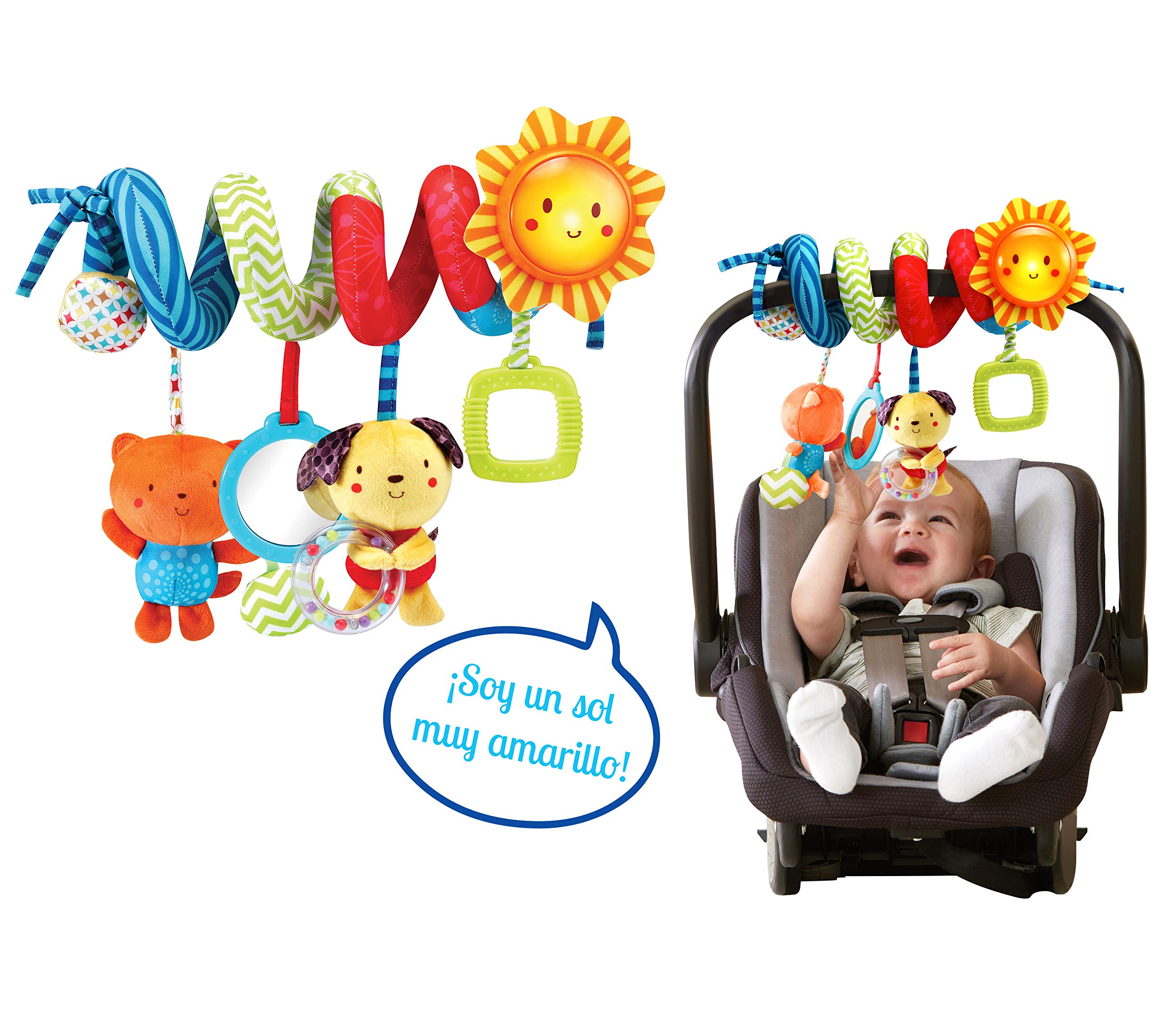 VTech-Baby Espiral Canciones y Animales, Juguete para el Carrito bebés +0 Meses, versión ESP