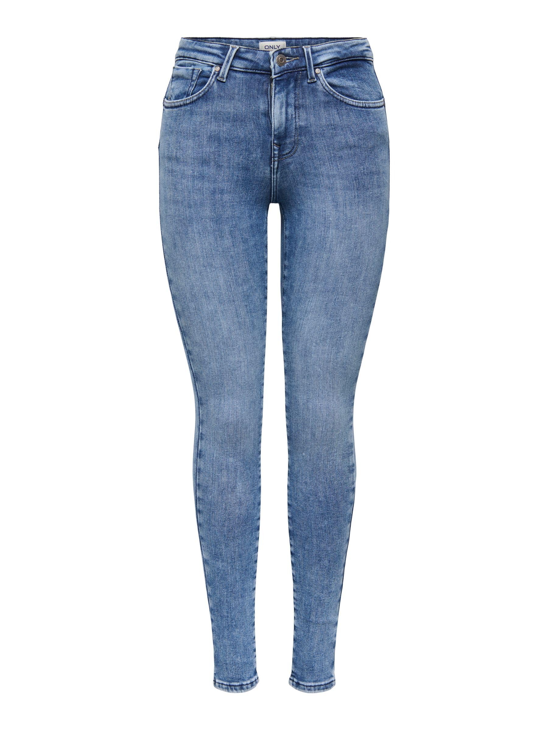 ONLY Onlpower Skinny jeans voor dames, middelhoge taille, skinny fit, blauw (lichtblauw), S / 30L