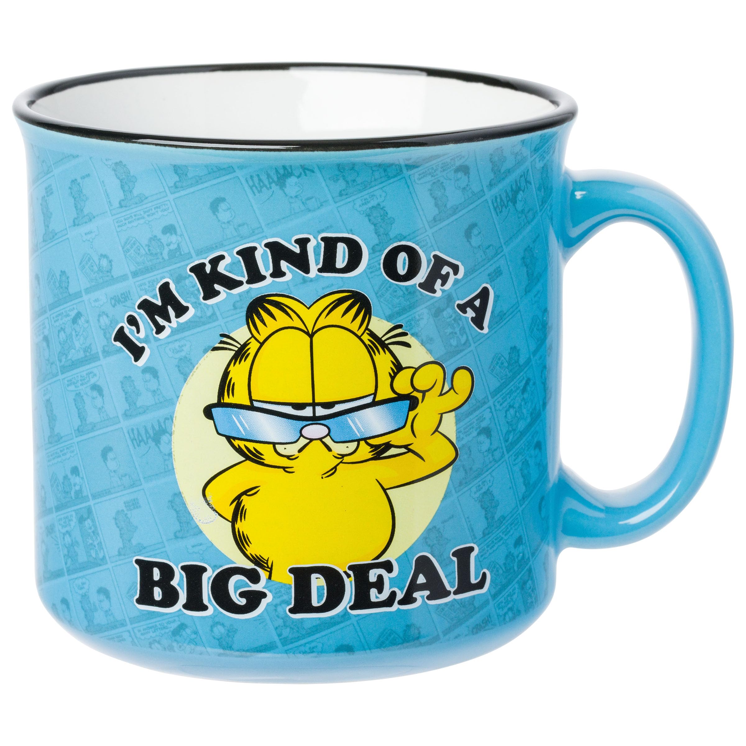 Silver Buffalo Garfield Kind of a Big Deal Keramiktasse Camper, 590 ml | I'm, Hintergrund, 0,59 Liter