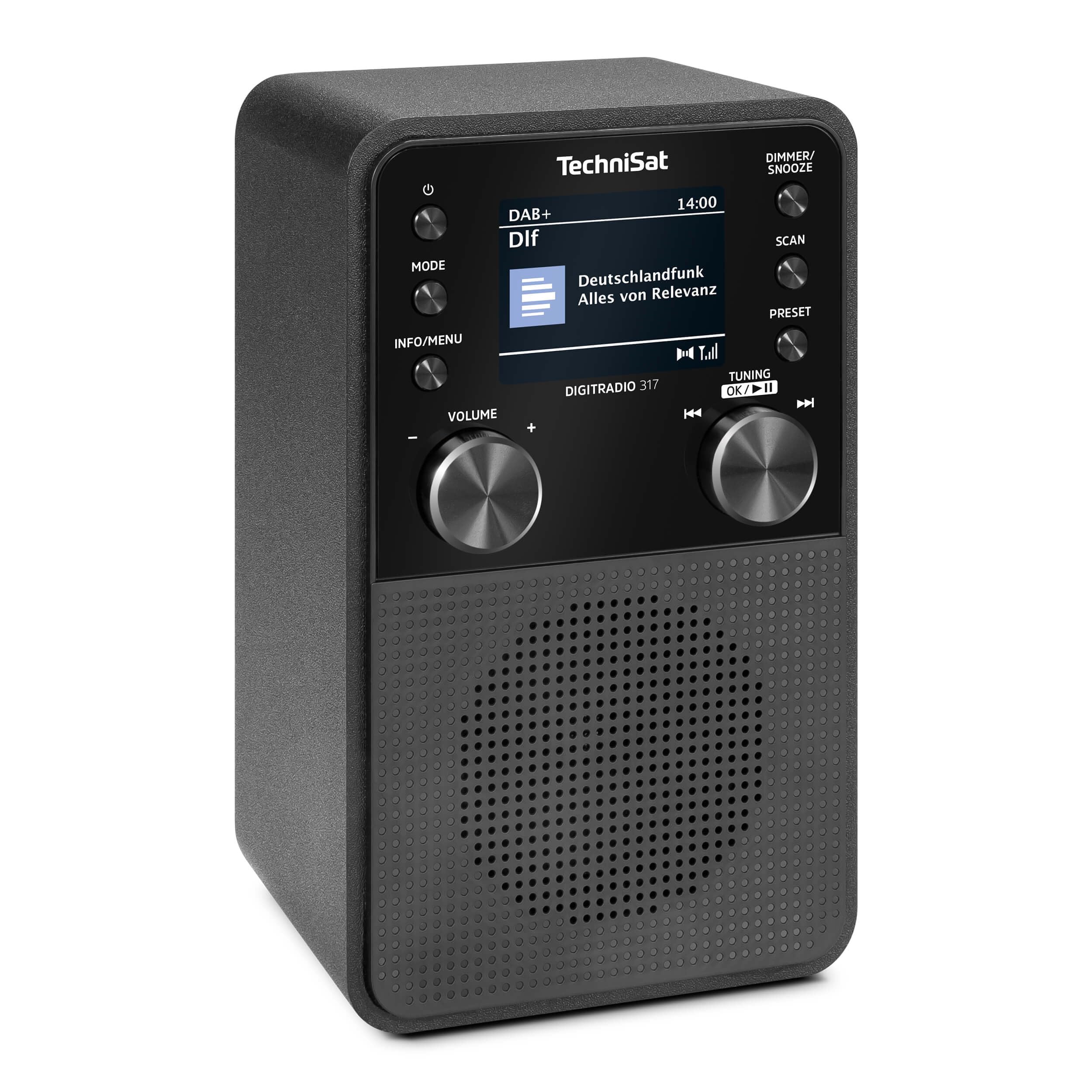 TechniSat DIGITRADIO 317 - Vertikales DAB+ UKW Radio mit Bluetooth Audiostreaming