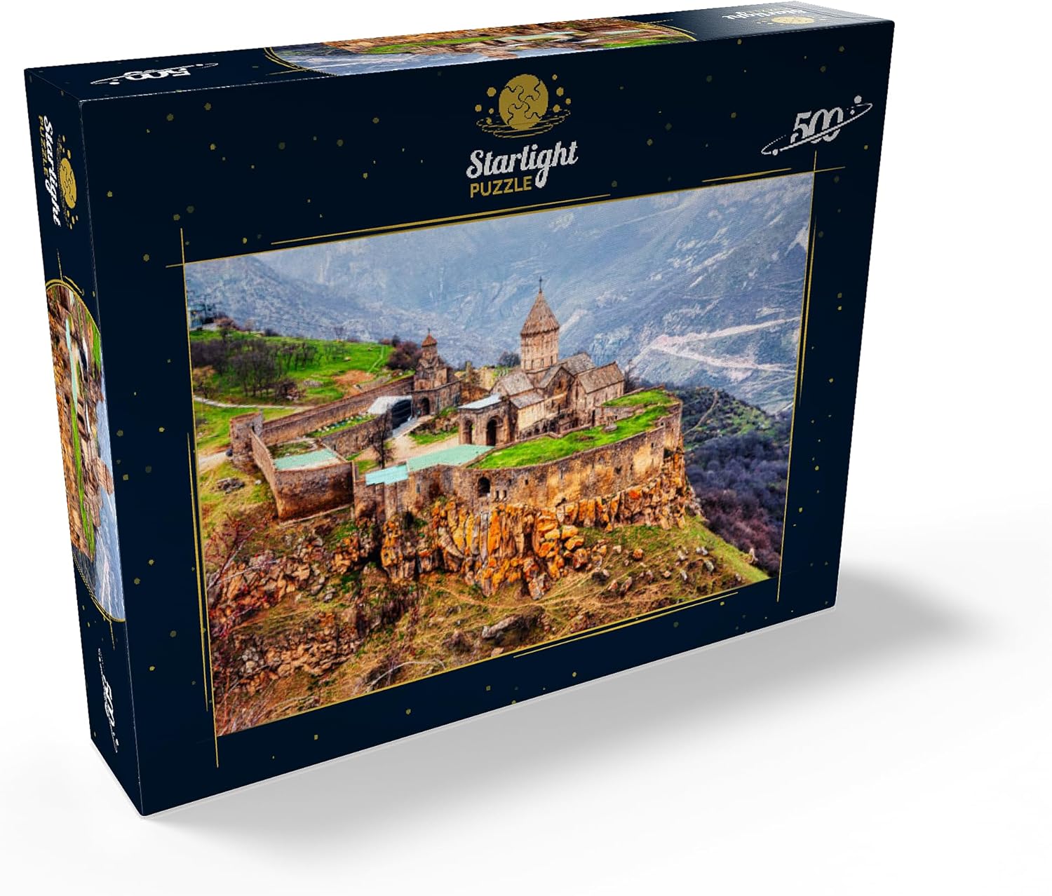 MyPuzzle Tatev, Armenia. Aerial View of 9th Century Armenian Apostolic Monastery Near Tatev Village in Armenia - Premium 500 Piece Jigsaw Puzzle for Adults