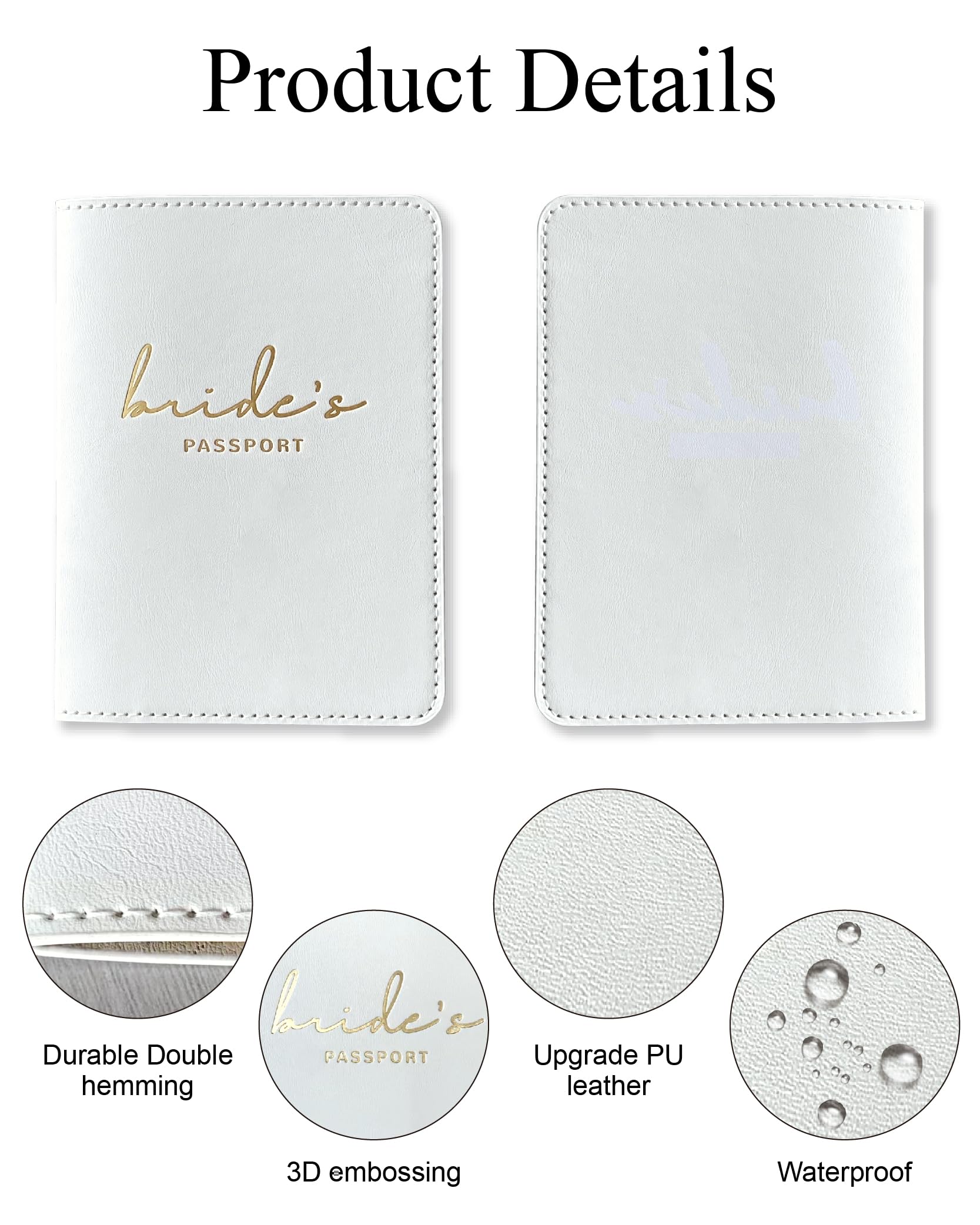 Funda para Pasaporte para Esposo y Esposa, Regalos de Boda para Parejas, Soporte para Pasaporte para Viajes, artículos Esenciales de Viaje de Luna de Miel