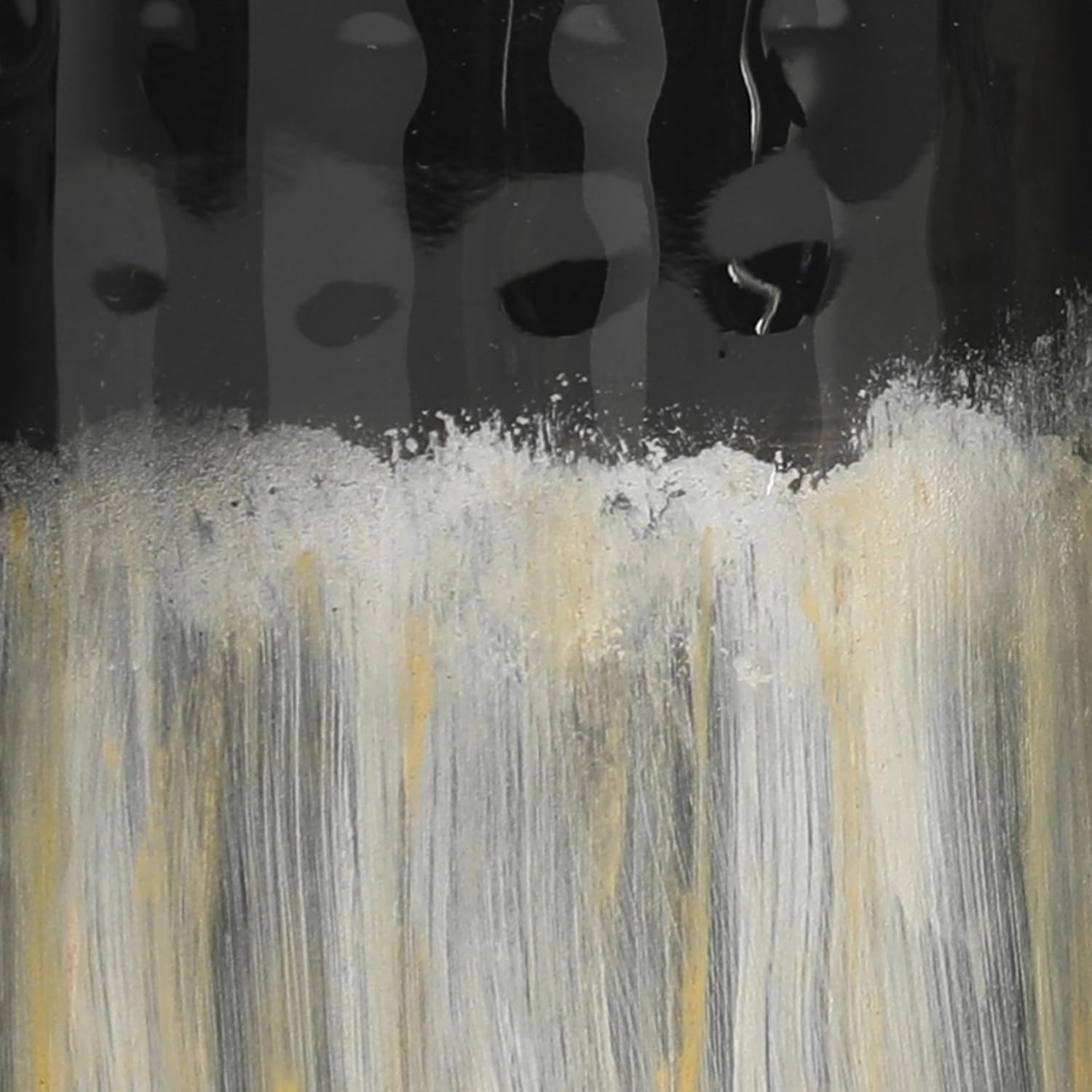 Deco 79 Metal Decorative Candle Holder Colorblock Candle Stand with Gold and Silver Streaks, Set of 3 Candlestick Holder 11", 7", 4" H, Black - Image 7