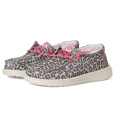 Hey Dude Kids Wendy Luxe Leo (Toddler) Girls Shoes Natural/Black