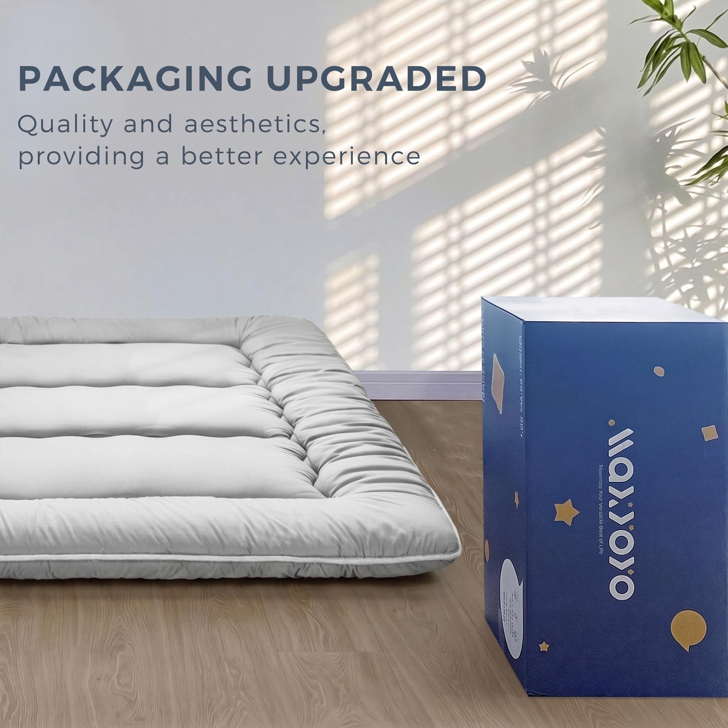 MAXYOYO Colchão de chão japonês, colchão futon, espesso, de