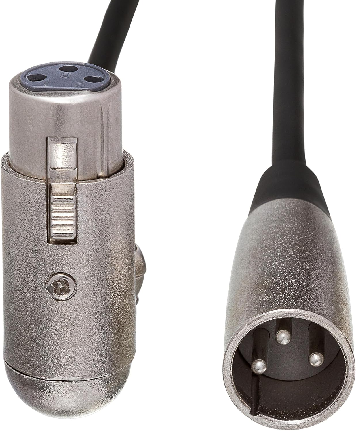 Hosa XFF-125 Balanced Interconnect, Right-angle XLR3F to XLR3M, 25 Feet