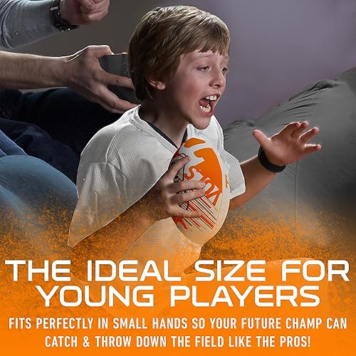 Miniatura 122 de Franklin Sports NCAA - Mini balón de fútbol juvenil - 8.5 pulgadas SPACELACE textura de fácil agarre, perfecto para niños
