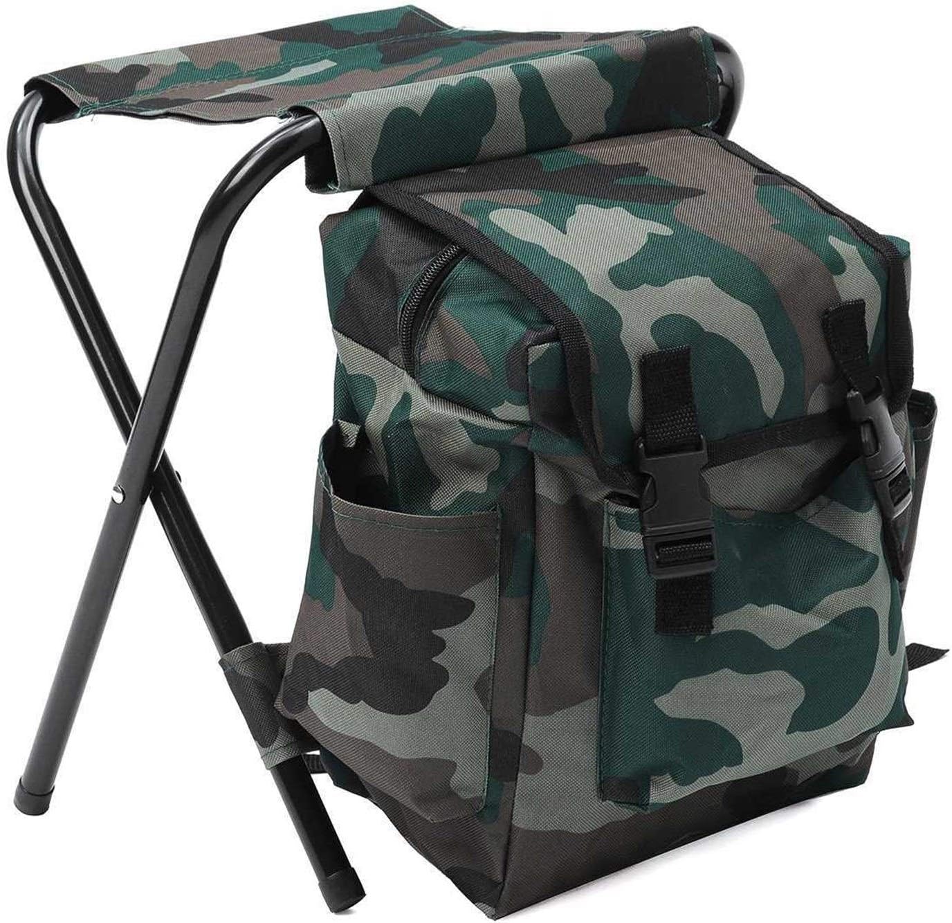 Camping Folding Chair Portable Fishing Chair Stool Camping Backpack Outdoor Travel Shoulder Fishing Tackle Bag Fishing Accessories 42X32cm