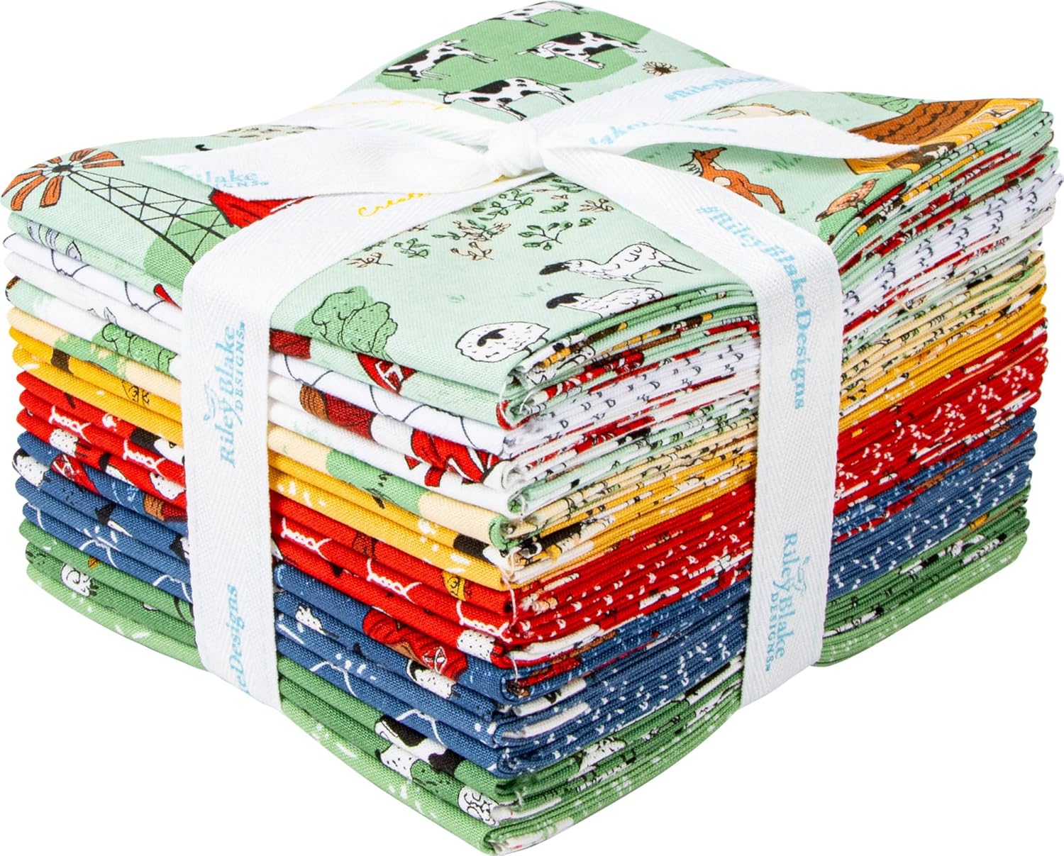 Diane Labombarbe Farm Livin' 18 Fat Quarters Riley Blake Designs FQ-15180-18