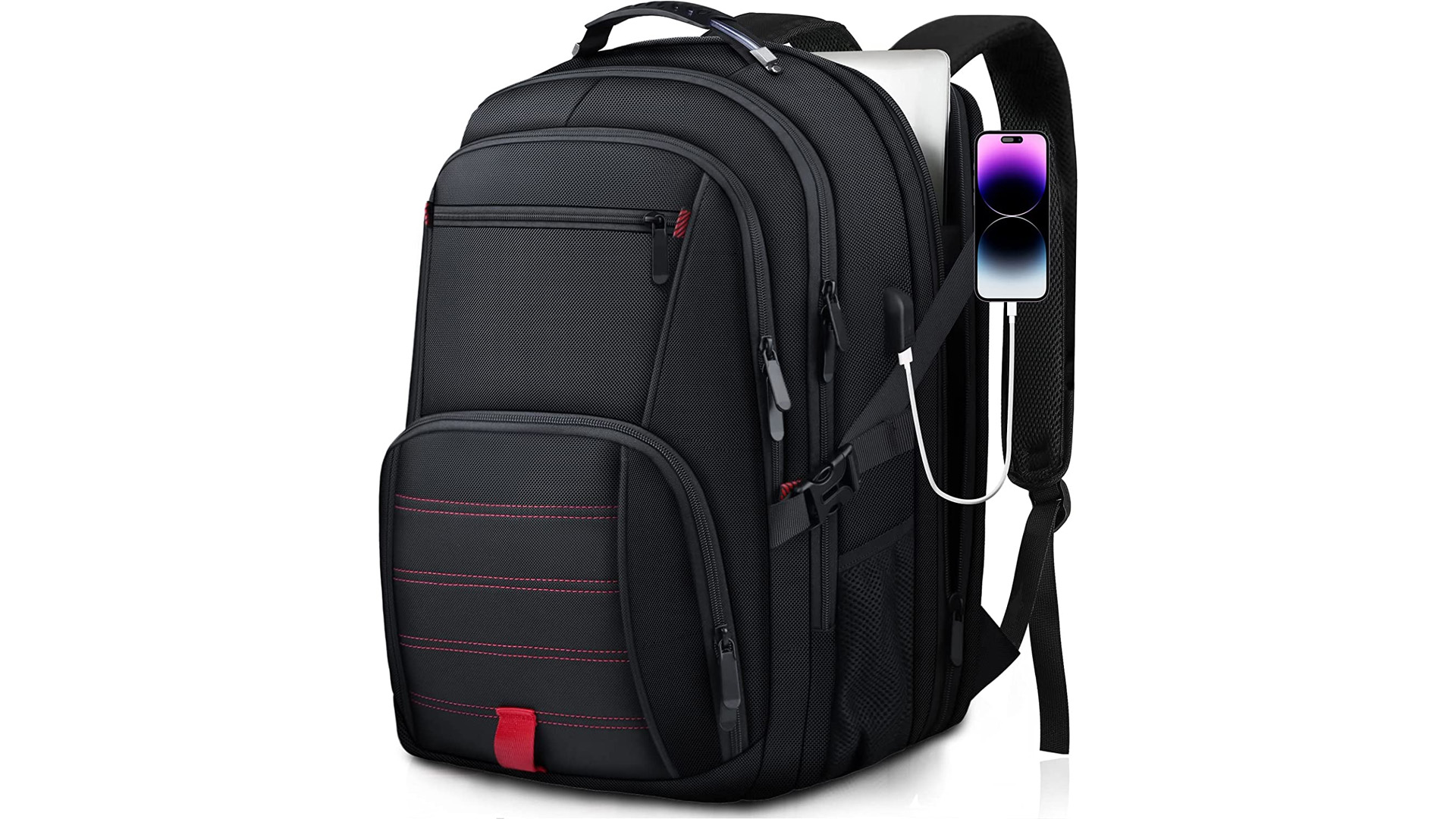 checkered backpack leather PRIMECUT: BLACK CHECKERED LEATHER BACKPACK