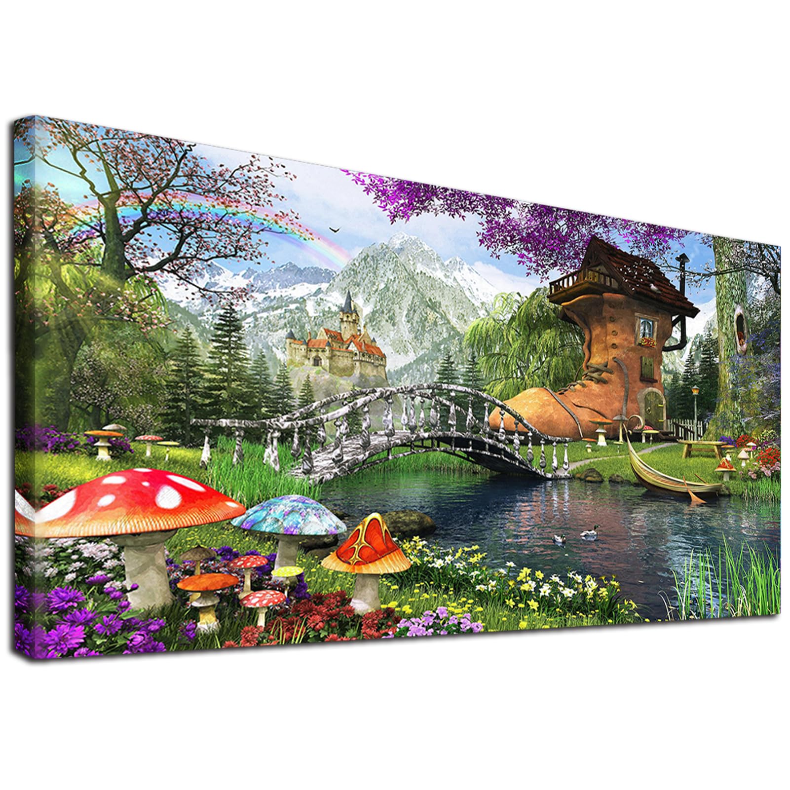 YALKIN DIY Diamond Painting Kits for Adults, 5D Large Diamond Art with Round Drills Full Drill Gem Big Painting Set for Home Wall and Gifts 16x28inch (40x70CM)