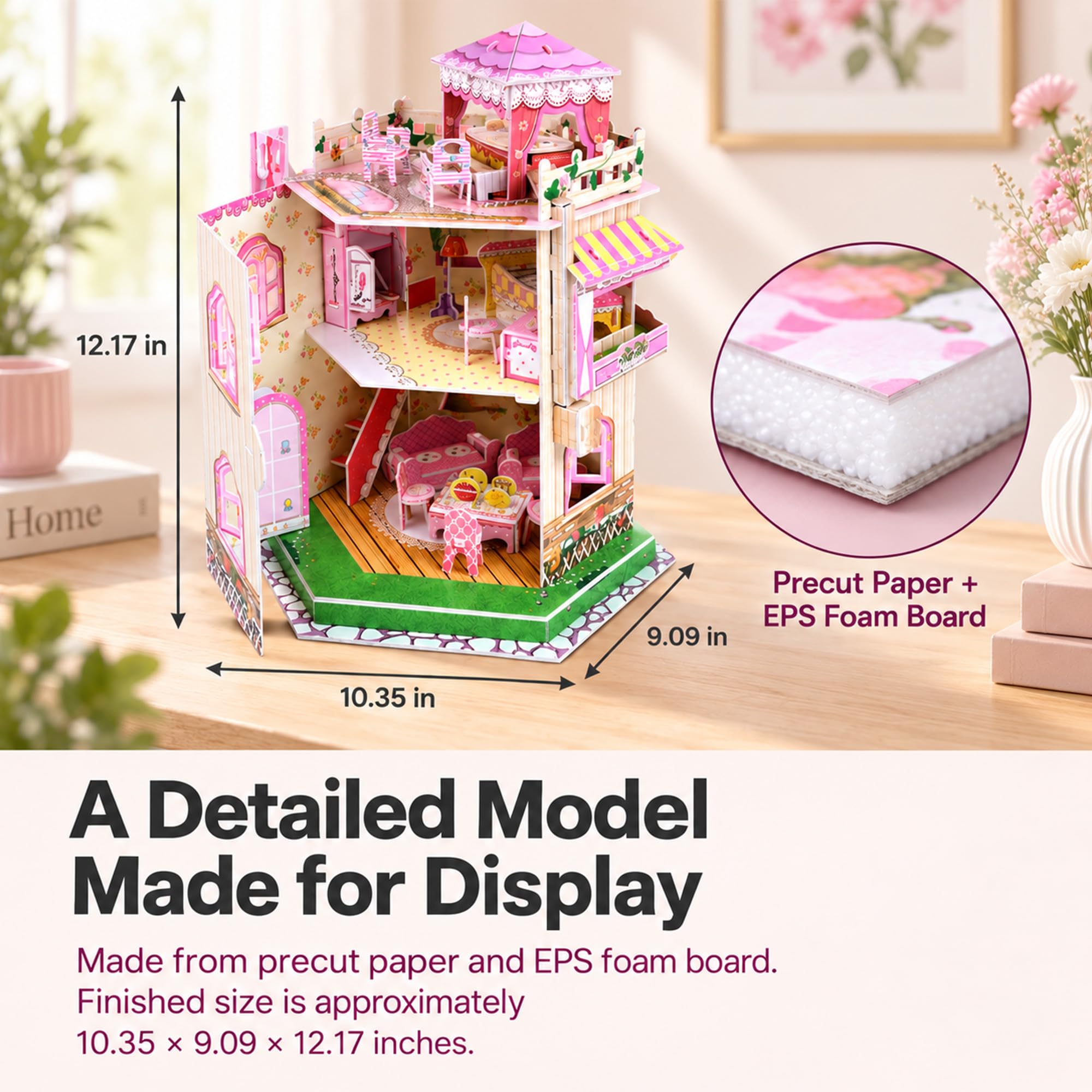 Amazon | 女の子のための 3D ドールハウスの困惑、年齢 8-12 の子供の