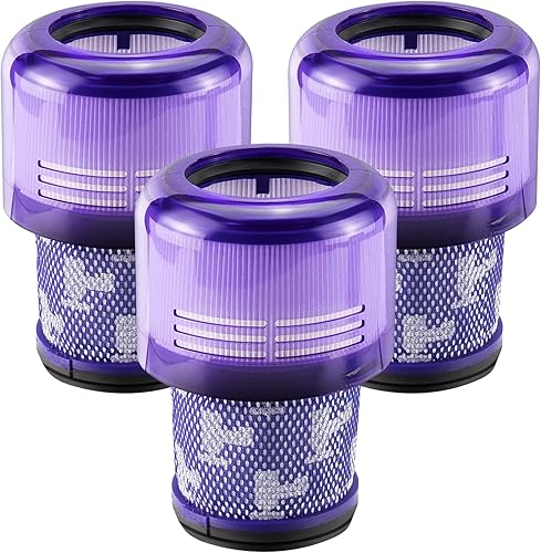 ALSTON Filtro de repuesto para aspiradora inalámbrica Dyson V11, Dyson V11 Torque Drive, V11 Animal, V15 Detect, Repuesto # 970013-02 (3 piezas para