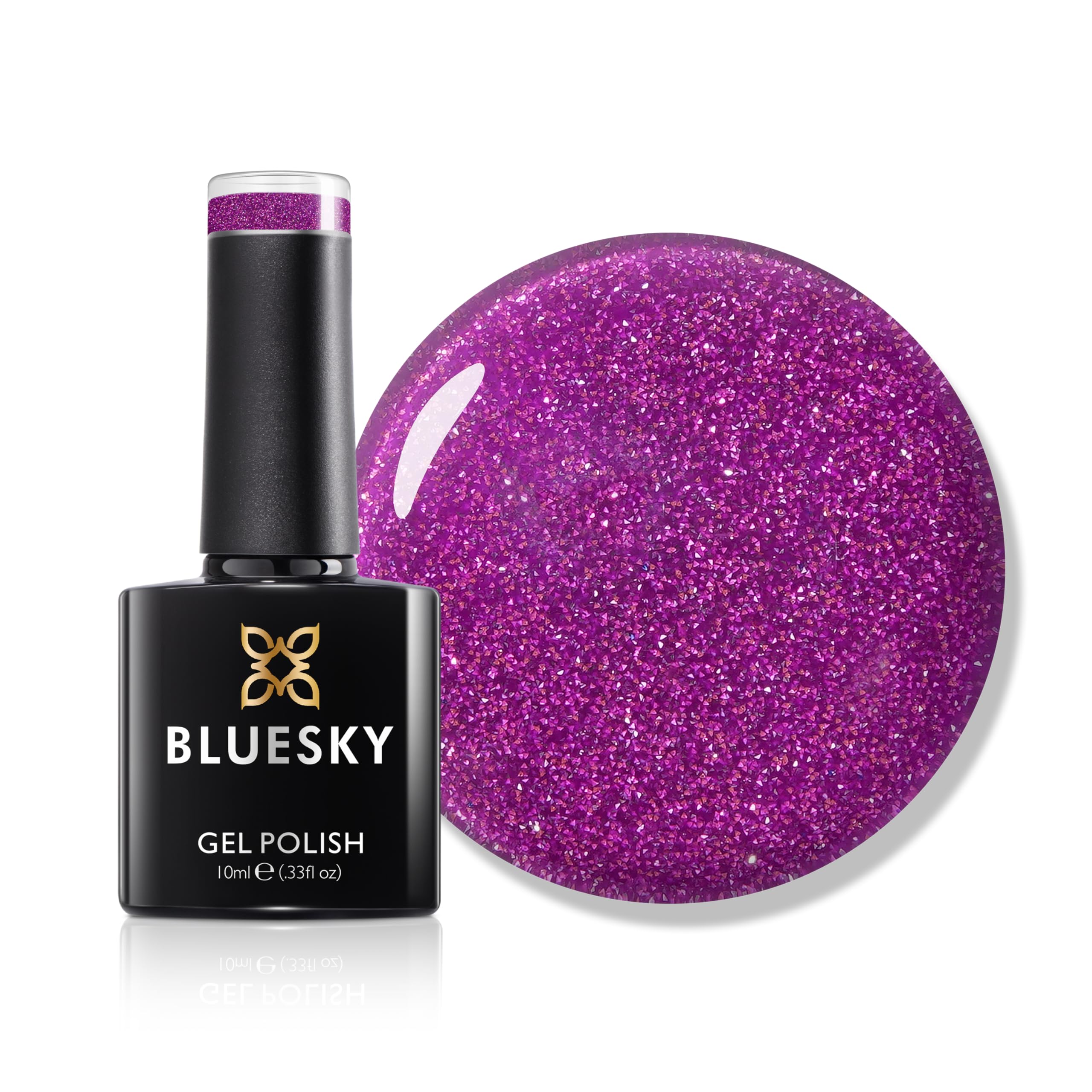 Bluesky Vernis à Ongles Gel 10 Ml - Néon Scintillant 03