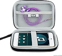 Vista 8 de USA Gear Funda para reproductor de MP3 compatible con Apple iPod Touch 7ª generación, 6ª generación, Walkman, Innioasis Y1, tarjeta de memoria, Negro