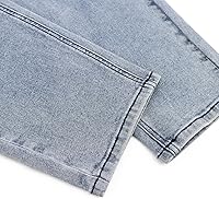 Vista 18 de LONGBIDA - Jardinera de mezclilla para hombre, ajuste entallado, moderno, con bolsillos