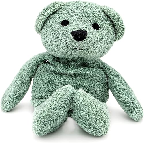 Miniatura 6 de Thermal-Aid Zoo - Hunter The Green Bear - Almohadilla térmica para aliviar el dolor en frío y caliente para niños, para microondas y almohadilla de