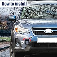 Vista 3 de X AUTOHAUX Tornillo de gancho de remolque de parachoques delantero negro para Subaru BR-Z 2013-2018 para Subaru Impreza 2012-2014